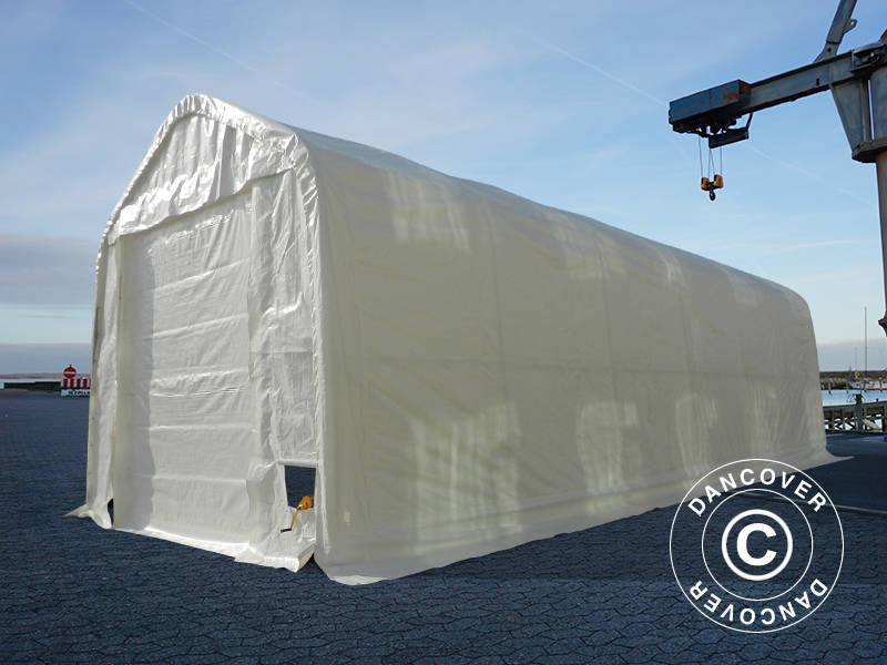 Tälthall Oceancover 5,5x15x4,1x5,3m, PE, Vit - Image 6