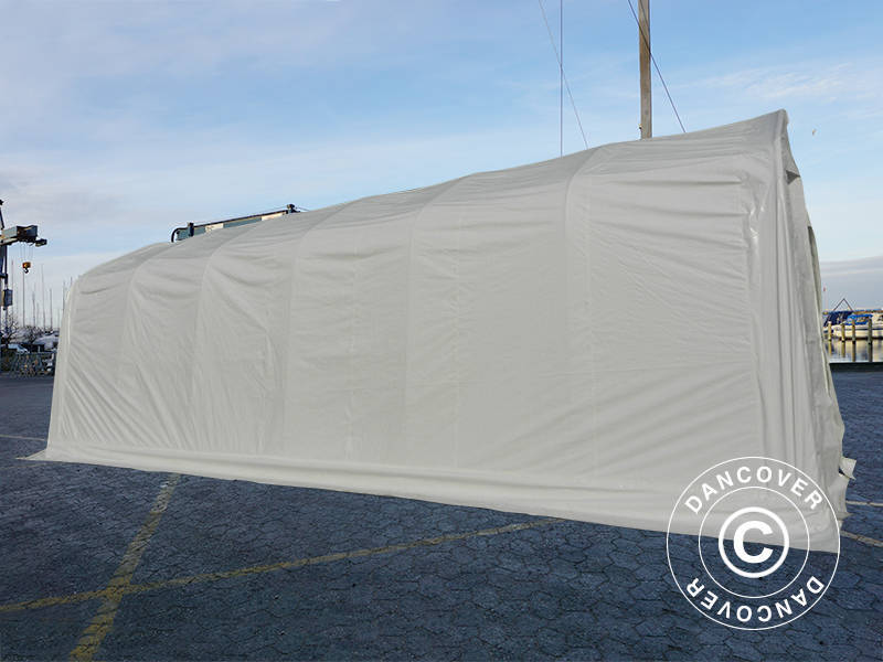 Tälthall Oceancover 5,5x15x4,1x5,3m, PE, Vit - Image 7