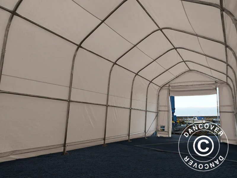 Tälthall Oceancover 5,5x15x4,1x5,3m, PVC, Vit - Image 6