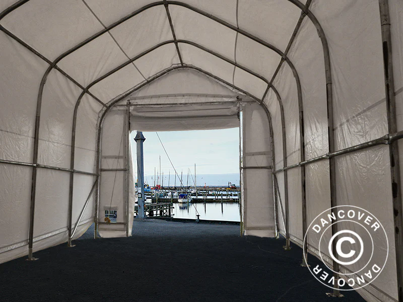 Tälthall Oceancover 5,5x15x4,1x5,3m, PVC, Vit - Image 7