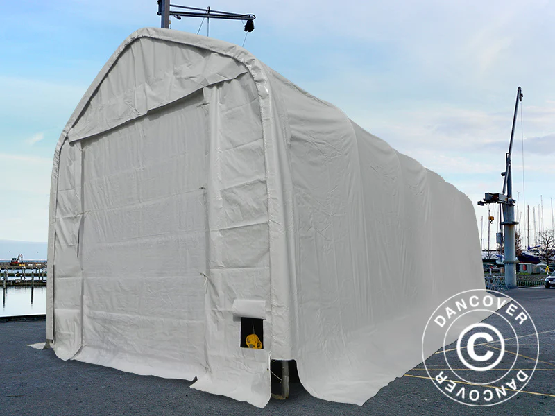 Tälthall Oceancover 5,5x20x4,1x5,3m, PVC, Vit - Image 3