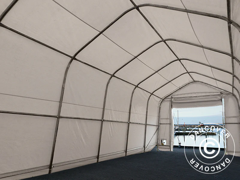 Tälthall Oceancover 5,5x20x4,1x5,3m, PVC, Vit - Image 7