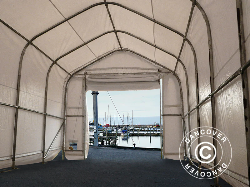 Tälthall Oceancover 5,5x20x4,1x5,3m, PVC, Vit - Image 8
