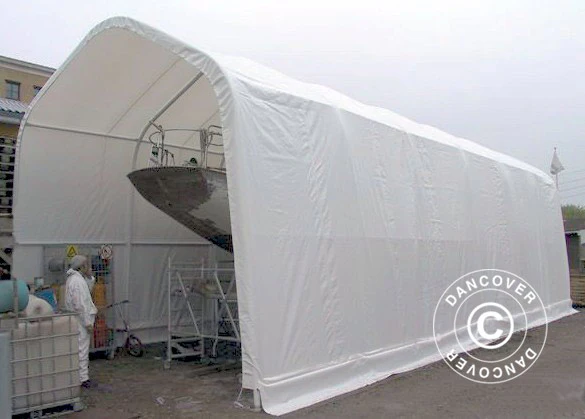 Tälthall Oceancover 5,5x20x4,1x5,3m, PVC, Vit - Image 9