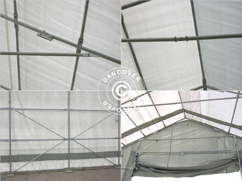 Tälthall Titanium 7x7x2,5x4,2m, Vit/Grå - Image 17