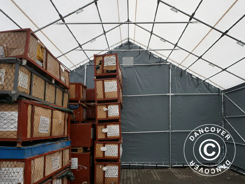 Tälthall Titanium 7x7x2,5x4,2m, Vit/Grå - Image 5