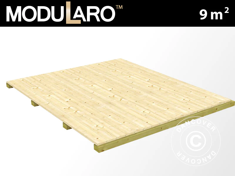 Trägolv till Modularo Redskapsbodar, 9m², Naturlig