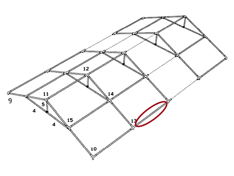 Tub för tak, Ø38x1880mm - Image 4