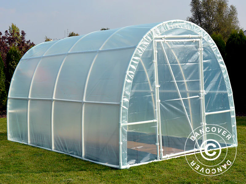 Tunnelväxthus 130, 2,2x4x1,9m, 8,8m², Transparent - Image 6