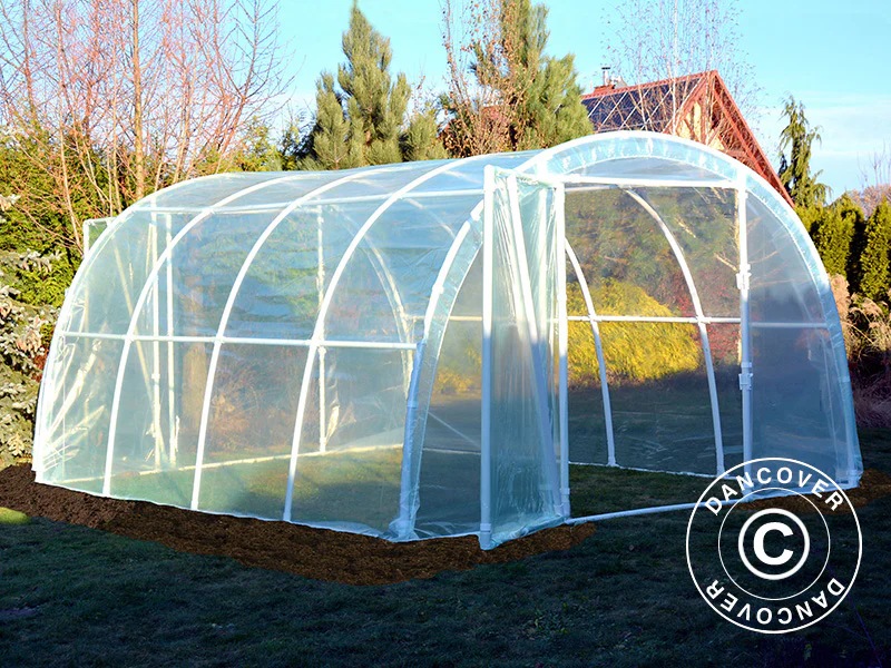 Tunnelväxthus 130, 3x4x2,1m, 12m², Transparent - Image 2