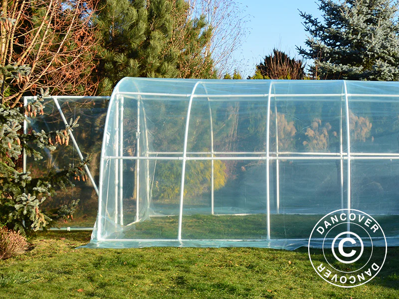 Tunnelväxthus 130, 3x4x2,1m, 12m², Transparent - Image 3