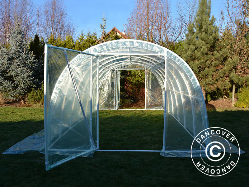 Tunnelväxthus 130, 3x4x2,1m, 12m², Transparent - Image 4