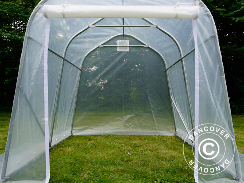 Tunnelväxthus, 2x2x2m, PE, 4m², Transparent - Image 10