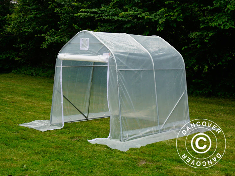 Tunnelväxthus, 2x2x2m, PE, 4m², Transparent - Image 5