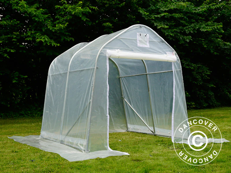 Tunnelväxthus, 2x2x2m, PE, 4m², Transparent - Image 6