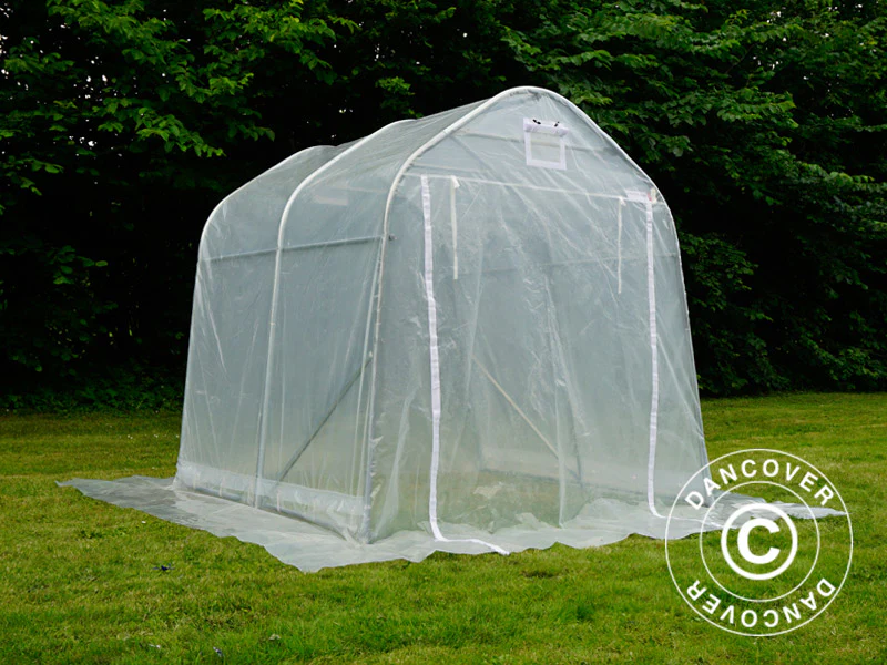 Tunnelväxthus, 2x2x2m, PE, 4m², Transparent - Image 8