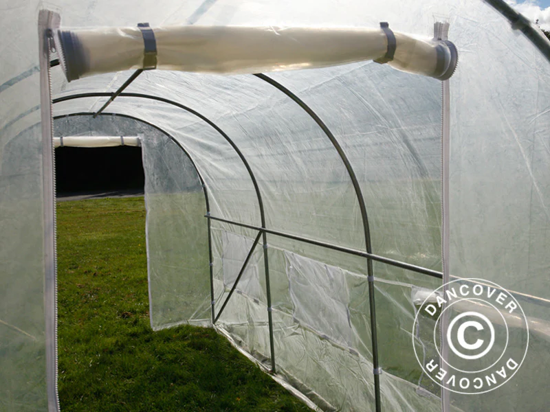 Tunnelväxthus 2x4,5x2m, 9m², Transparent - Image 10