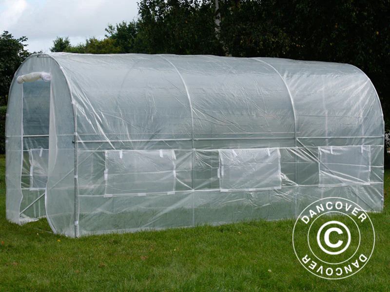 Tunnelväxthus 2x4,5x2m, 9m², Transparent - Image 12