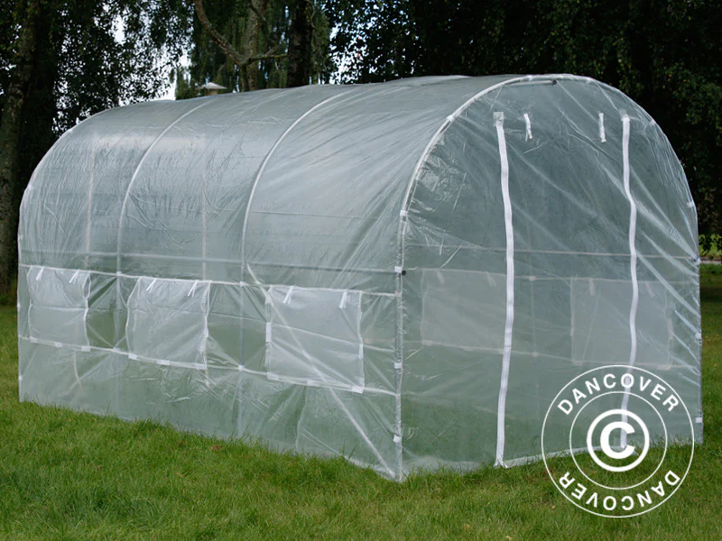 Tunnelväxthus 2x4,5x2m, 9m², Transparent - Image 5