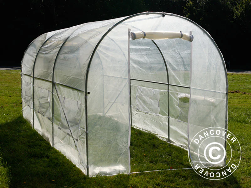 Tunnelväxthus 2x4,5x2m, 9m², Transparent - Image 6
