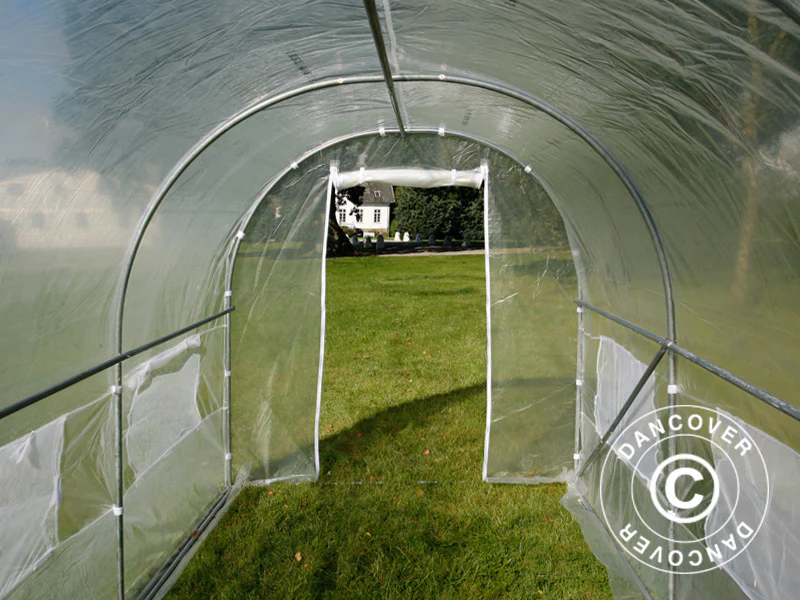 Tunnelväxthus 2x4,5x2m, 9m², Transparent - Image 8