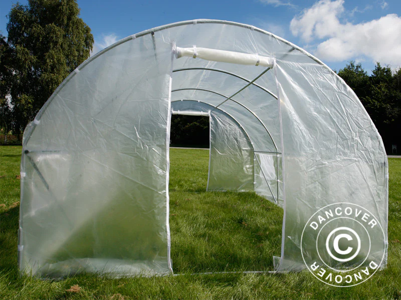 Tunnelväxthus 3x4,5x2m, 13,5m², Transparent - Image 11