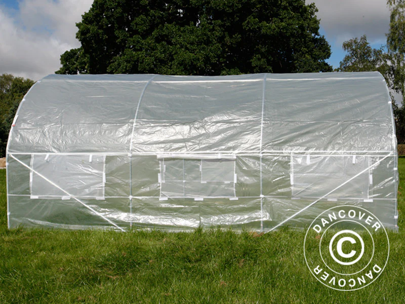 Tunnelväxthus 3x4,5x2m, 13,5m², Transparent - Image 6