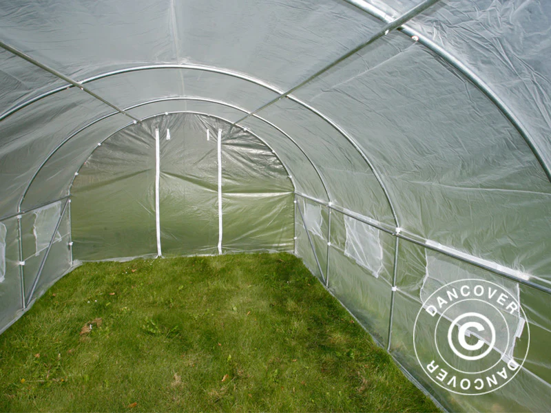 Tunnelväxthus 3x6x2m, 18m², Transparent - Image 10