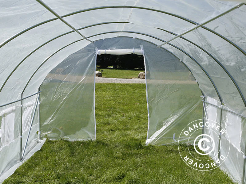 Tunnelväxthus 3x8x2m, 24m², Transparent - Image 7