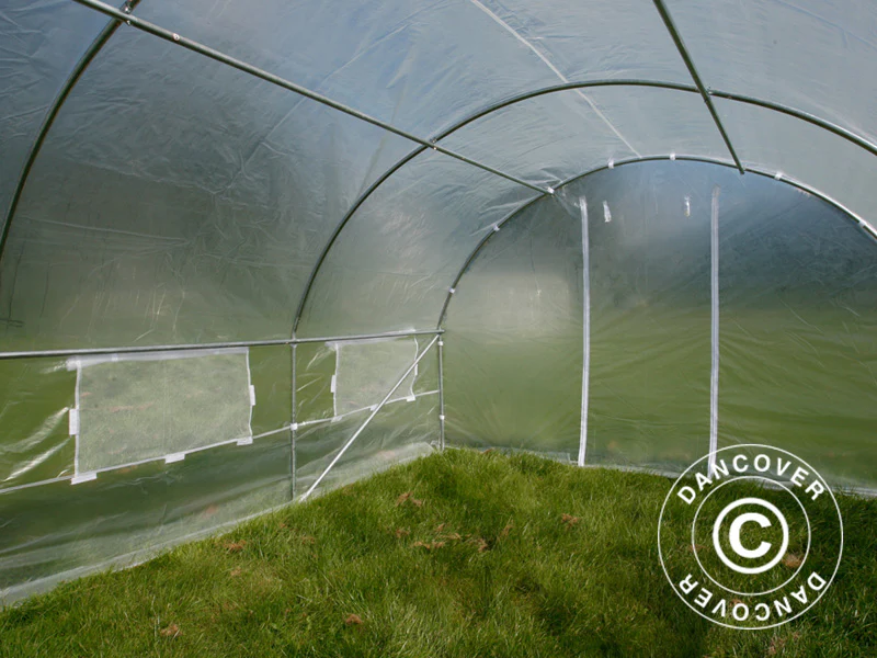 Tunnelväxthus 4x4x2m, 16m², Transparent - Image 9