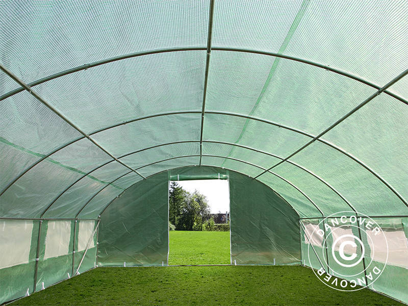 Tunnelväxthus 4x6,6x2m, 26,4m², Grön - Image 7