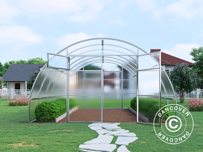 Växthus polykarbonat, Strong NOVA 24m², 4x6m, Silver - Image 3