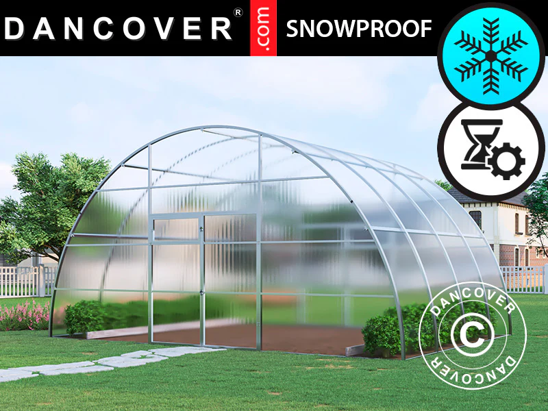 Växthus polykarbonat, Strong NOVA 24m², 6x4m, Silver