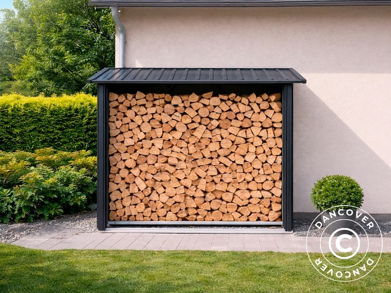 Vedförvaring 2,17x0,89x1,54m, 1,93m2, ProShed®, Antracit - Image 3