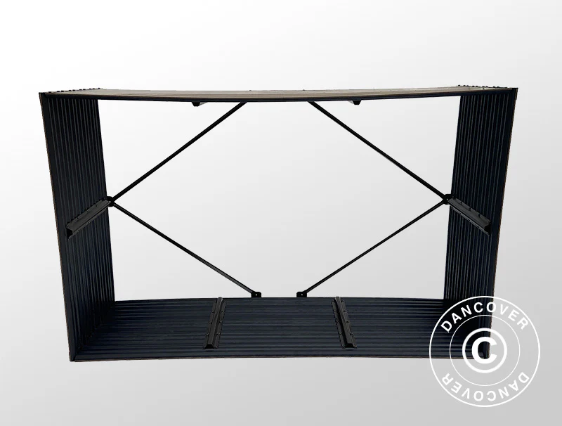 Vedförvaring, pallkrage, GPPS, 1,5x0,5x1m, 0,75m², Brun BARA
3 ST. KVAR - Image 3