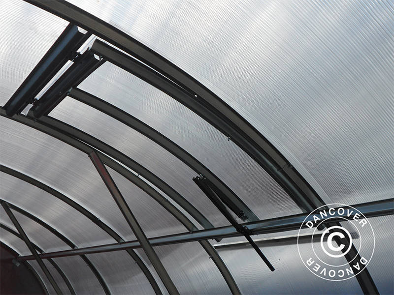 Ventilationsfönster för växthus TITAN Arch 280, 100x60cm, Silver