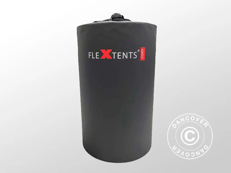 Viktväska för vatten till FleXtents© snabbtält, 15l, Svart, 4 st. - Image 3