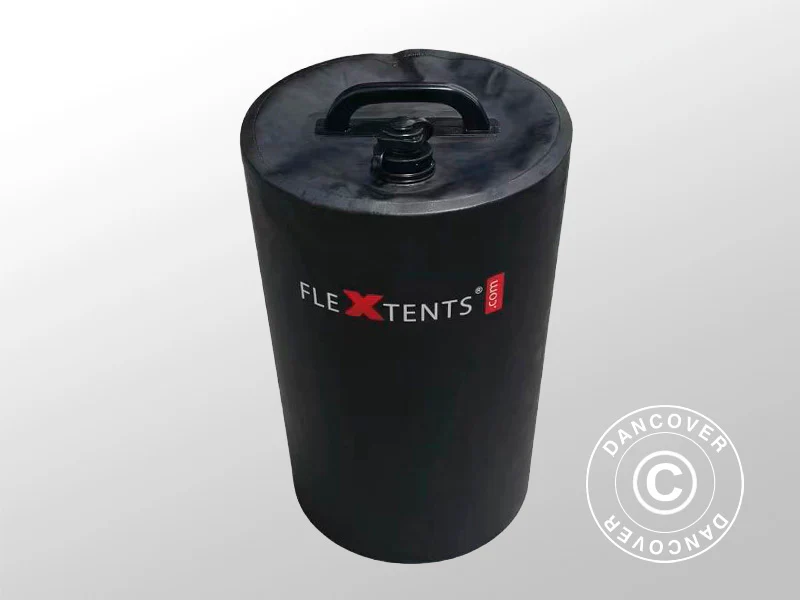 Viktväska för vatten till FleXtents© snabbtält, 15l, Svart, 4 st. - Image 4